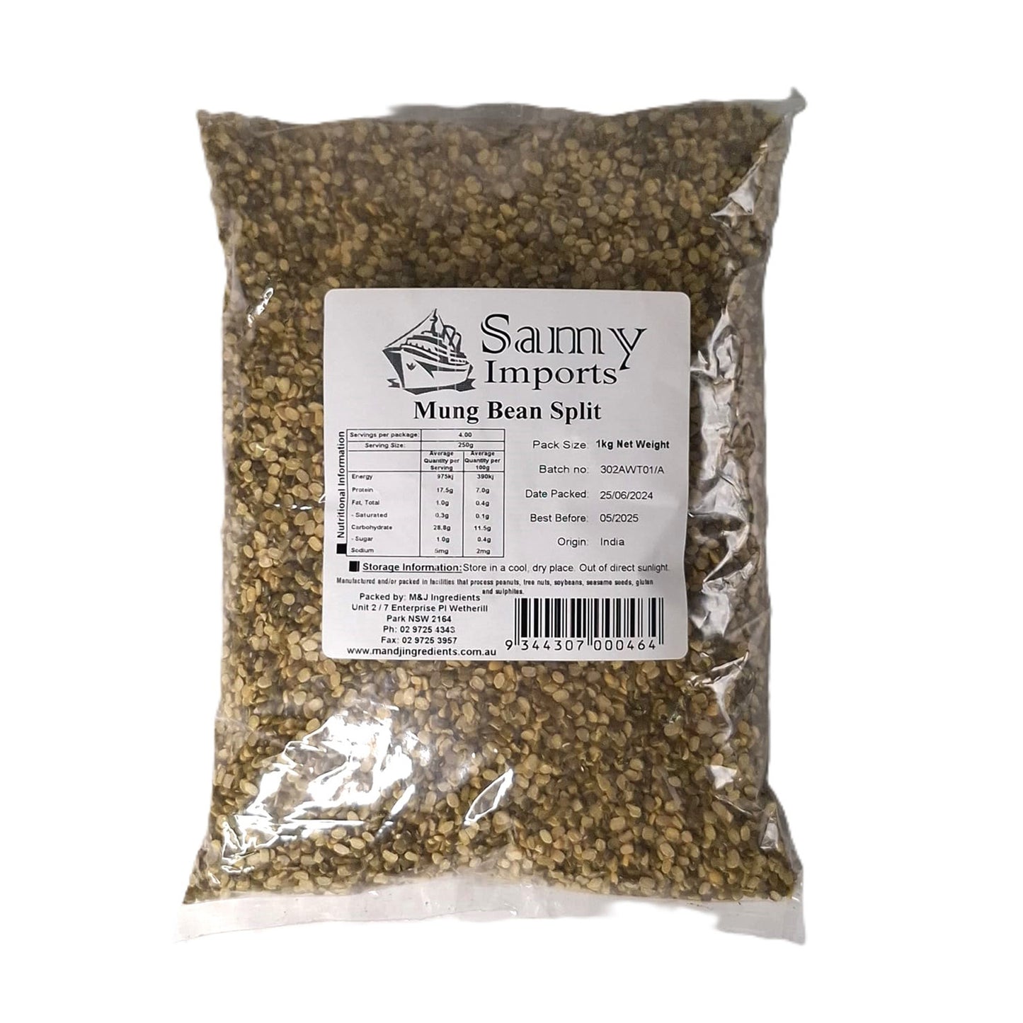 Samy Mung Bean Split 1 kg