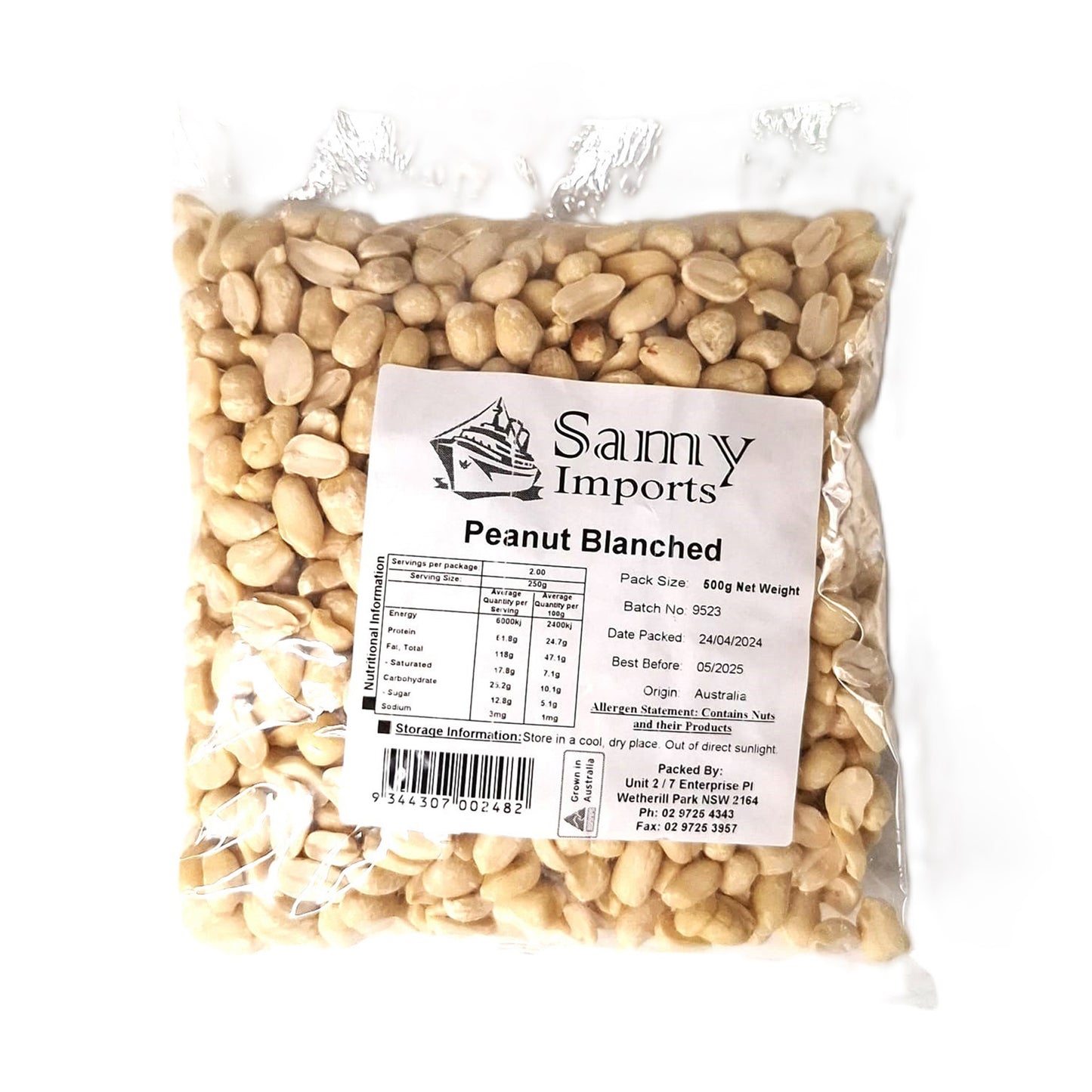 Samy Peanut Blanched 500g