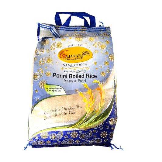 Gajanan Ponni Boiled Rice 10lb