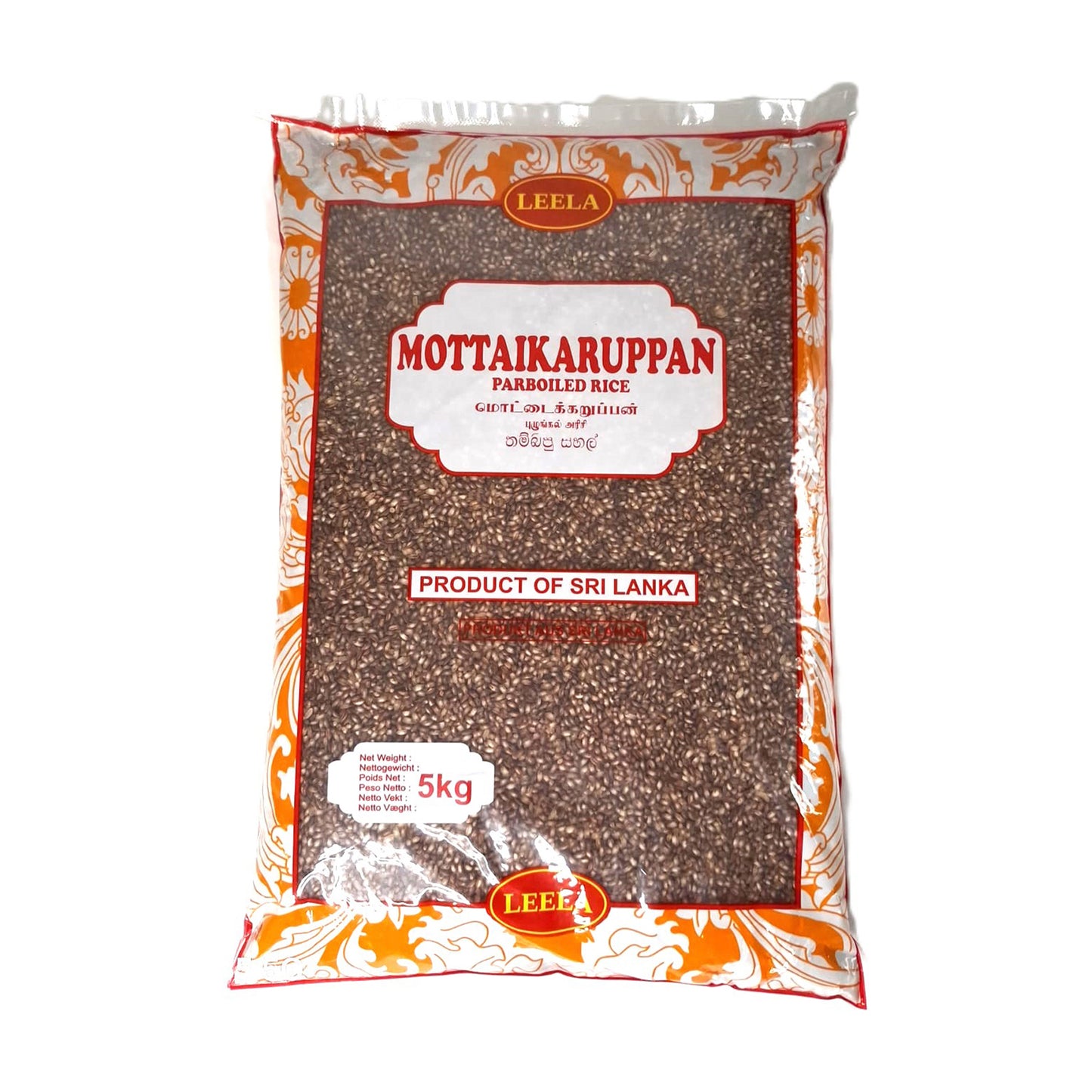 Leela Mottakaruppan Barpoiled Rice 5kg