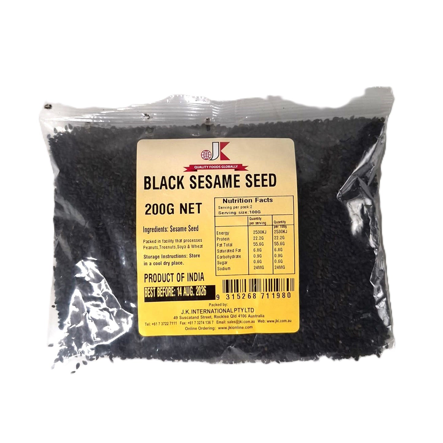 JK Black Sesame Seeds 200g