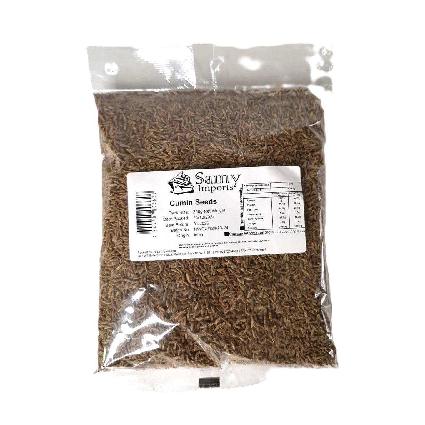 Samy Cumin Seeds 250g