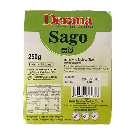 Derana Sago Seeds 250g