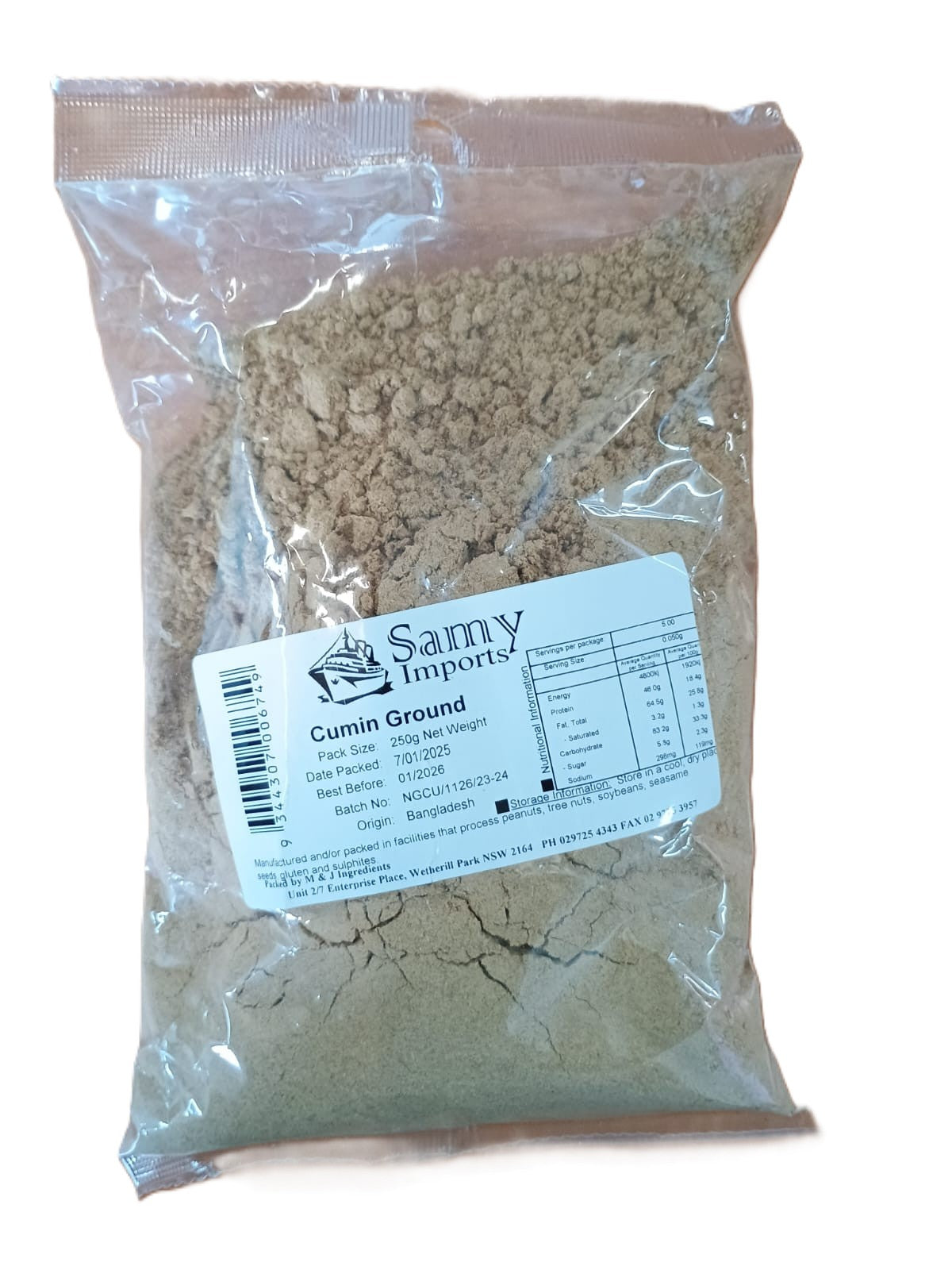 Samy CUMIN GROUND250gm