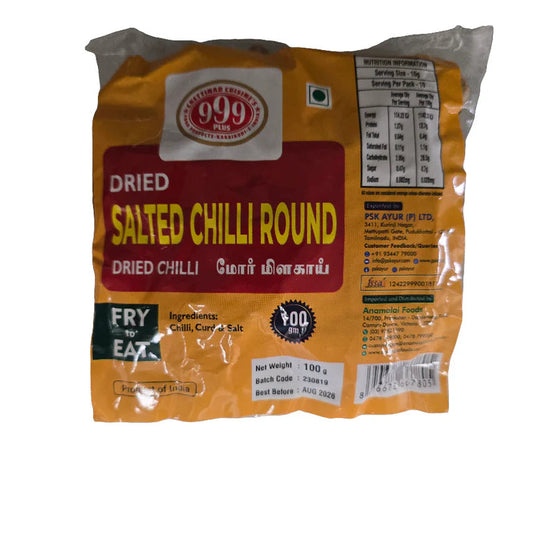 999 Plus Salted Chilli 100g