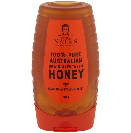 Nates Raw & Unfiltered Honey 500g